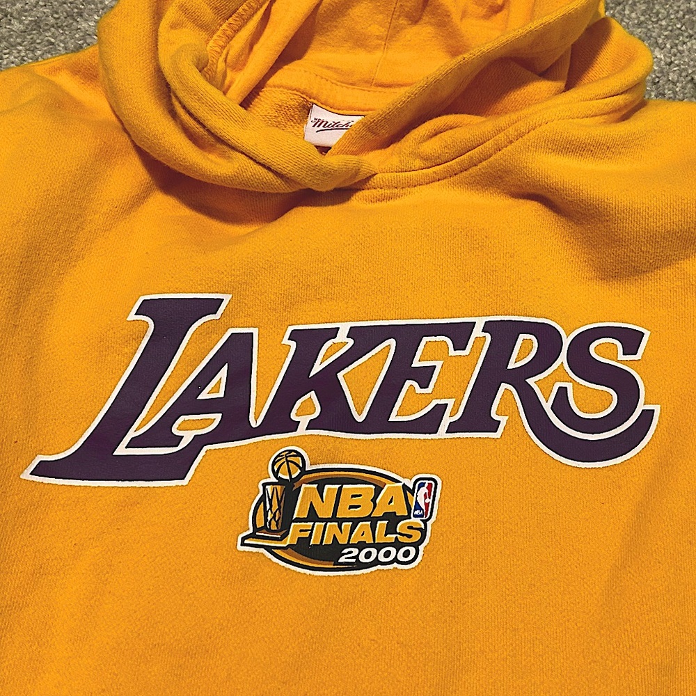 Youth L.A. Lakers HWC NBA Finals 2000 Short Sleeve Hoodie